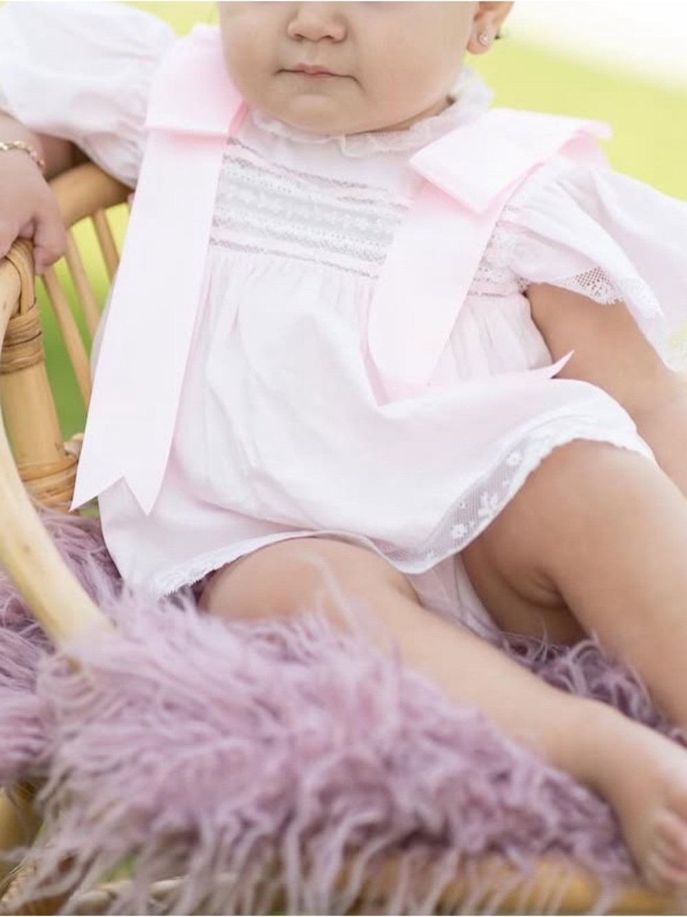 Cecil & Lou Size 12M Pink Baby Hair Bow Headband - Soft Fabric Kids Accessory